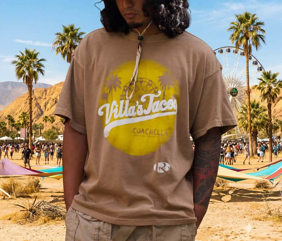 Coachella Souvenir Tee — Rust - Image 3